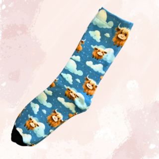 Blue Skies - Highland Socks