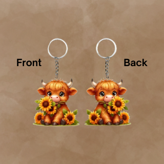 Sunflower Keychain