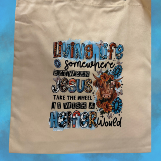 Living Life Calico Totes