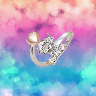 Coo with single heart ring