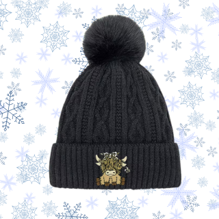 Leopard Bow Beanie