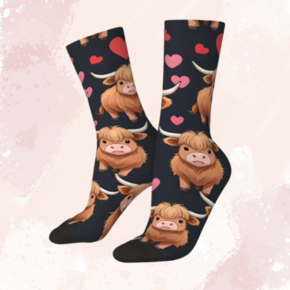 Hearts & Coos - Highland Socks