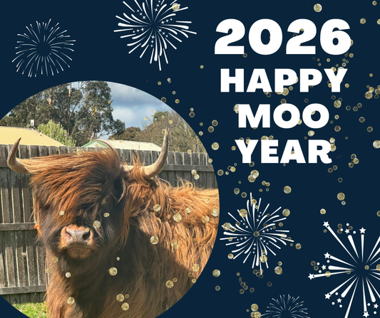 Happy Moo Year from Hoggy and the crew