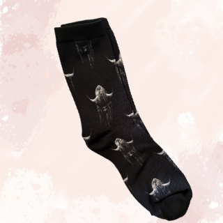 Black & White - Highland Socks