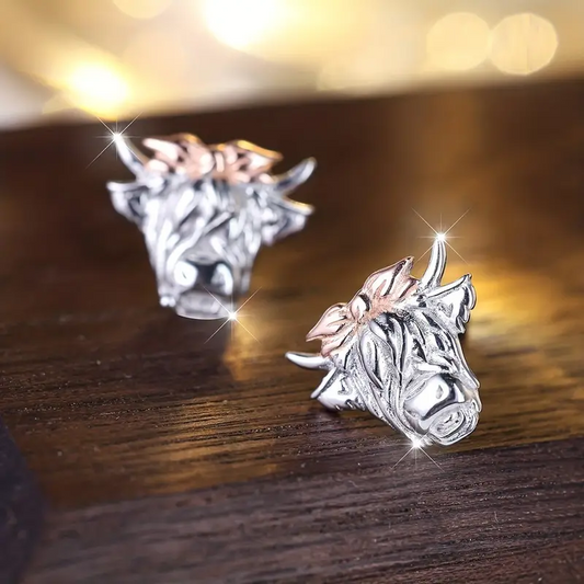 Cute coo earrings with pink bow (stud)