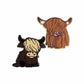 Bronze Highland Cow pin