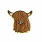 Bronze Highland Cow pin