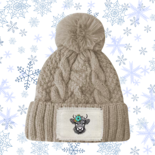 Womens' Floral Crown Beanie