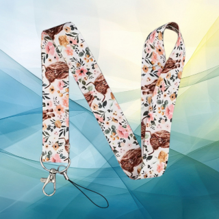 Highland cow lanyard
