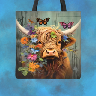 Highland Tote bags