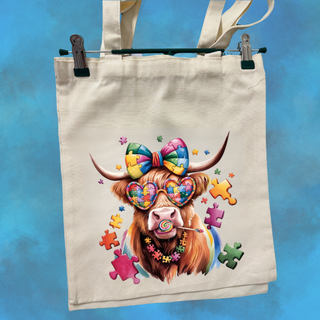 Multicolour Highland Calico Totes