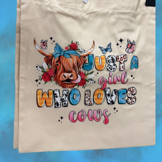 Just a Girl Who Loves ... Highland Totes