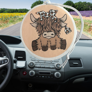 Highland Cow air freshener