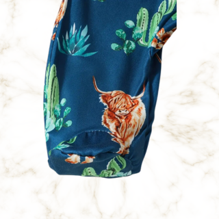Newborn Highland & Cactus Footed Romper