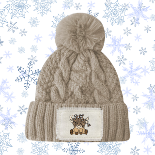 Leopard Bow Beanie