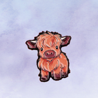 Highland Cow Lapel pin