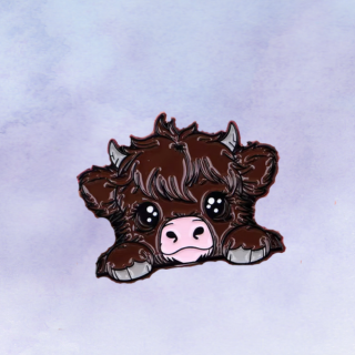 Highland Cow Lapel pin