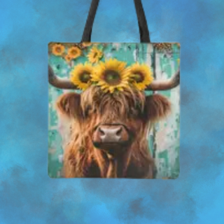 Highland Tote bags